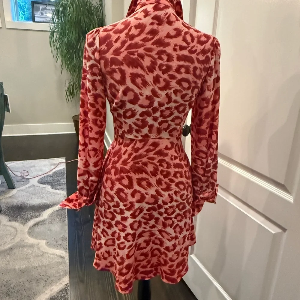 Kate Spade‎ Red and White Bishop Sleeve Dress